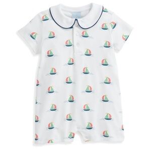 Bella Bliss Printed Finn Pima Romper 3mo